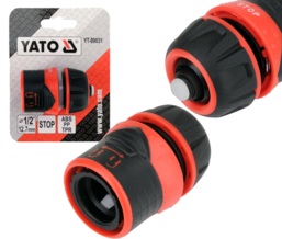 SZYBKOZŁĄCZKA SZYBKOZŁĄCZE ZŁĄCZE Z  FUNKCJĄ STOP I BLOKADĄ DO WĘŻA OGRODOWEGO 1/2