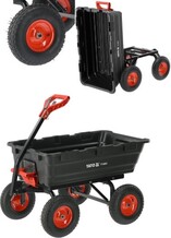WÓZEK OGRODOWY Z WYWROTKĄ XXL 550KG KOŁA 13