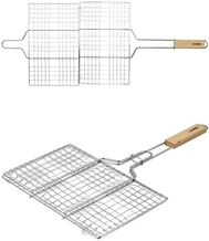PRZENOŚNY CHROMOWANY RUSZT GRILLOWY 33 X 20 X 2CM LUND 99860 