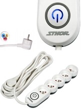 PRZEDŁUŻACZ LISTWA ZASILAJĄCA 5 GNIAZD Z UZIEMIENIEM WYŁĄCZNIK 5M 1,5MM2 STHOR 72358