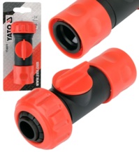 SZYBKOZŁĄCZKA SZYBKOZŁĄCZE ZŁĄCZE Z ZAWOREM DO WĘŻA OGRODOWEGO 3/4