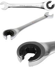 KLUCZ PÓŁOTWARTY PŁASKO-OCZKOWY Z GRZECHOTKĄ 14MM YATO YT-01336