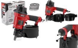 GWOŹDZIARKA PNEUMATYCZNA BĘBNOWA STOLARSKA TAPICERSKA NA GWOŹDZIE 32-57mm YATO YT-09221