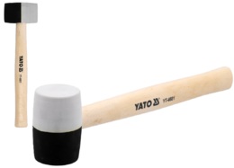 MŁOTEK GUMOWY Z DREWNIANYM TRZONKIEM 291mm 340g YATO YT-4601
