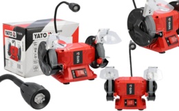 SZLIFIERKA STOŁOWA DWUTARCZOWA PODWÓJNA DO OSTRZENIA 125mm 150W 230V YATO YT-822100