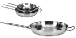 PATELNIA GASTRONOMICZNA ZE STALI NIERDZEWNEJ INDUKCJA GAZ PRĄD 32cm YATO YG-00103