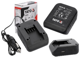 ŁADOWARKA SAMOCHODOWA DO AKUMULATORÓW SYSTEM 18V 2A YATO YT-828503