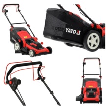 KOSIARKA ELEKTRYCZNA KOSZ 60L 2000W 46CM NAPĘD WYRZUT BOCZNY YATO YT-851993