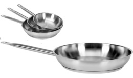 PATELNIA GASTRONOMICZNA ZE STALI NIERDZEWNEJ INDUKCJA GAZ PRĄD 20cm YATO YG-00100