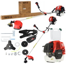 KOSA PODKASZARKA SPALINOWA 2-SUW ŻYŁKA TARCZA + AKCESORIA 52cm³ 1,97KM YATO YT-85005