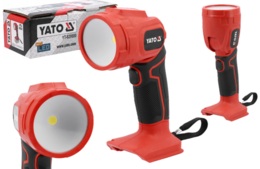 LATARKA LAMPKA AKUMULATOROWA LED SAM KORPUS (BODY) Z RUCHOMĄ GŁOWICĄ  18V 3W 300lm YATO YT-829690