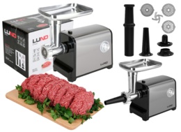 MASZYNKA DO MIELENIA MIĘSA NADZIEWARKA DO KIEŁBASY STAL NIERDZEWNA 5w1 350W LUND 67903