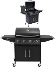 PROFESJONALNY GRILL GAZOWY LOVON 4+1 STALOWY RUSZT ROŻEN LUND 99643 