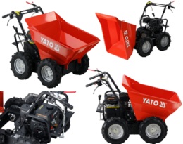 SPALINOWE WOZIDŁO WYWROTKA TACZKA 300kg 5,6KM NAPĘD 4x4 YATO YT-86115
