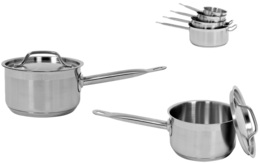 RONDEL Z POKRYWKĄ ZE STALI NIERDZEWNEJ 16X9,5CM 1,9L YATO GASTRO YG-00060