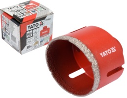 WIERTŁO DIAMENTOWE DO GRESU CERAMIKI GRANITU NA SUCHO NA SZLIFIERKĘ KĄTOWĄ 68mm YATO YT-60447