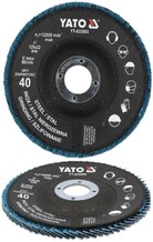 TARCZA DO SZLIFOWANIA ŚCIERNICA INOX P40 125MM NIEBIESKA YATO YT-833005