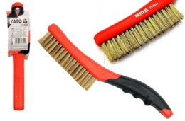 SZCZOTKA DRUCIANA MOSIĘŻNA 4-RZĘDOWA YATO YT-6344