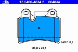 KLOCKI HAMULCOWE ATE 13.0460-4834.2  VW TOUAREG -TYŁ 