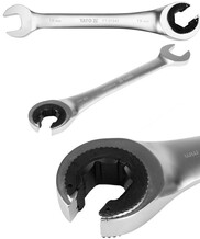 KLUCZ PÓŁOTWARTY PŁASKO-OCZKOWY Z GRZECHOTKĄ 19MM YATO YT-01341