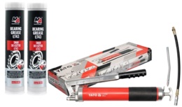 SMAROWNICA TOWOTNICA RĘCZNA 600ml WZMOCNIONA YATO YT-07042 + 2x UNIWERSALNY SMAR LITOWY MOJE AUTO 20-B60 ŁT-43 400g