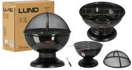 PALENISKO OGRODOWE Z RUSZTEM STALOWE  OGNISKO GRILL 54cm LUND 99717