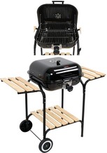 KLASYCZNY GRILL ROŻEN WĘGLOWY Z POKRYWĄ REGULACJĄ RUSZTU 45X40 LUND 99905 