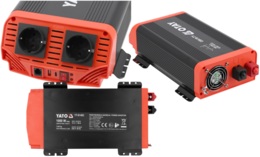 PRZETWORNICA NAPIĘCIA 12/230V 1000W CZYSTY SINUS USB YATO YT-81483