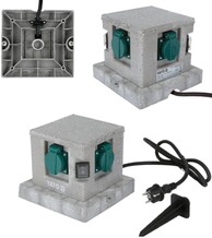 GNIAZDO OGRODOWE HERMETYCZNE WBIJANE SZEŚCIAN IP44 4X230V YATO YT-81272 