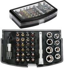 ZESTAW UDAROWYCH KOŃCÓWEK ŚRUBOKRĘTOWYCH BITY UDAROWE 34 SZT. YATO YT-04623