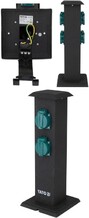 GNIAZDO OGRODOWE HERMETYCZNE SŁUPEK STAL IP44 4X230V YATO YT-81275 