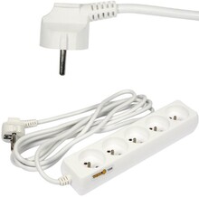 PRZEDŁUŻACZ ELEKTRYCZNY, BIAŁY, 5 GNIAZD Z UZIEMIENIEM, 3M VOREL 72506 