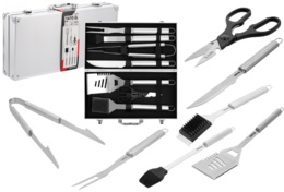 ZESTAW AKCESORIÓW DO GRILLOWANIA SZTUĆCE STAL NIERDZEWNA 7szt. YATO YG-20111