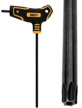 KLUCZ TRZPIENIOWY TORX Z RĘKOJEŚCIĄ T15 VOREL 56631