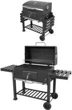 GRILL WĘGLOWY XXL ŻELIWNY RUSZT ROŻEN 78X42.5CM LUND 99917 