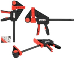 ŚCISK SZYBKOMOCUJĄCY SZYBKOZACISKOWY STOLARSKI 200mmx100mm 270kg YATO YT-63881