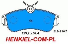 KLOCKI HAMULCOWE ATE 13.0460-5950.2  ALMERA N16 PRIMERA P10 P11  -- PRZÓD