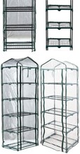 MINI-SZKLARNIA PVC 5 POZIOMÓW DO UPRAWY ROŚLIN 200X69X49 FLO 90002 