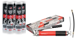 SMAROWNICA TOWOTNICA RĘCZNA 600ml WZMOCNIONA YATO YT-07042 + 5x UNIWERSALNY SMAR LITOWY MOJE AUTO 20-B60 ŁT-43 400g