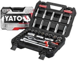 ZESTAW NARZĘDZIOWY KLUCZY NASADOWYCH BITY 1/4''1/2'' 60szt. M YATO YT-12660