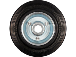 KÓŁKO ŁOŻYSKOWANE Z CZARNĄ GUMĄ 125MM VOREL 87453
