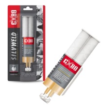 KLEJ EPOKSYDOWY DWUSKŁADNIKOWY BEZBARWNY CERAMIKA METAL ŻELIWO PVC SILVWELD 24ml CX80 60079