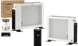 GRZEJNIK ELEKTRYCZNY KONWEKTOROWY PROMIENNIKOWY Z NAWILŻACZEM PIECYK FARELKA 2000W 230V LUND 68632