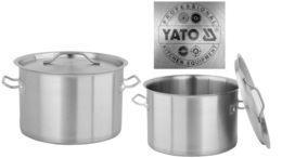 GARNEK NISKI Z POKRYWKĄ ZE STALI NIERDZEWNEJ 25X18 9L YATO YG-00046