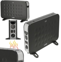 GRZEJNIK ELEKTRYCZNY KONWEKTOROWY PIECYK FARELKA 2000W 230V CZARNY LUND 68651