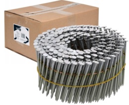 GWOŹDZIE BĘBNOWE DO GWOŹDZIARKI BĘBNOWEJ PIERŚCIENIOWE OCYNKOWANE KOLETOWANE 64mm śr. 2,5mm 3600szt. VOREL 72018