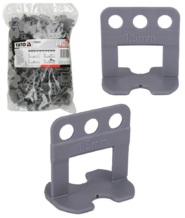 SYSTEM KLIPSÓW BRAMEK 200szt. DO POZIOMOWANIA PŁYTEK GLAZURY 1,5mm YATO YT-36937