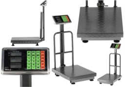 WAGA ELEKTRONICZNA PLATFORMOWA SKLEPOWA MAGAZYNOWA TOWAROWA LCD AKUMULATOR 300kg 50g YATO YT-73283