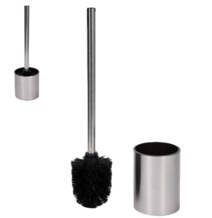 SZCZOTKA DO WC TOALETY WOLNOSTOJĄCA SREBRNA INOX NICKEL FALA 69354