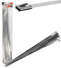 OPASKI ZACISKOWE METALOWE ZE STALI NIERDZEWNEJ 4,6 x 600 mm 100 szt. YATO YT-70569